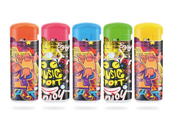 Lighter Windproof Heavy Piezo Encendedores Men′ S Smoking Gift E Refillable