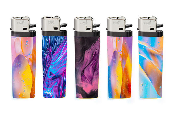 Schöne Design-Flamme Einweg-Flint-Stein-Raucher-Gasleuchter für den europäischen Markt