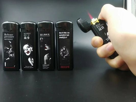 Fünffarbiger USB-Wiederaufladbarer Zigarettenschalter mit gedrucktem Logo