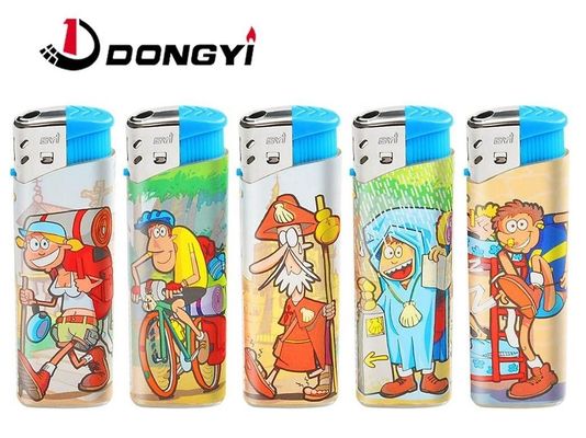 Anpassung Kunststoff Dy-026 Cartoon Figure Label Camping Elektronische Gasleuchter