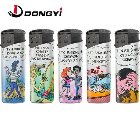 Anpassung Kunststoff Dy-026 Cartoon Figure Label Camping Elektronische Gasleuchter