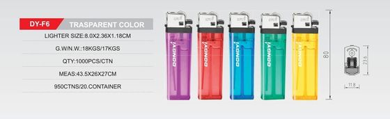 Anpassbar Dongyi Flint Gas Lighter Dy-F6 Nachfüllbar und Anpassung von Dongyi