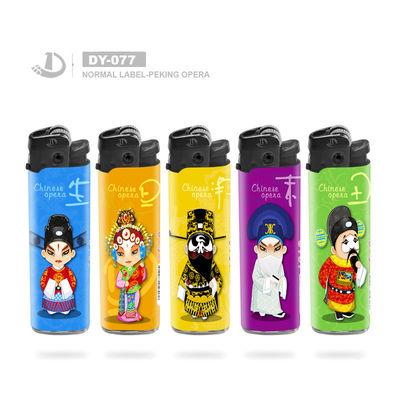 Anpassung Peking Opera Normal Label Druck Flint Gaszündung für Raucher Bedürfnisse