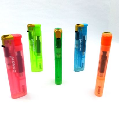 Durchsichtige Farbe OEM Winddichtes Leuchter für die Werbung Modell Nr. DY-F012 7.88*2.1*1.1 CM