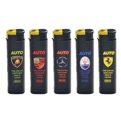 angepasste Farben Zigarettenanzünder mit personalisiertem Logo Kunststoffmaterial