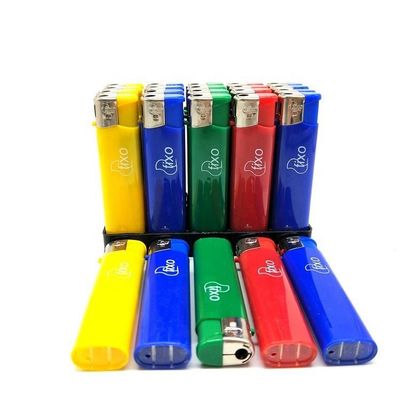8.1*2.03*1.16CM Kunststoff Custom Logo Elektrische Gasleuchter zum Drucken von Slim Candle