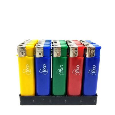 8.1*2.03*1.16CM Kunststoff Custom Logo Elektrische Gasleuchter zum Drucken von Slim Candle