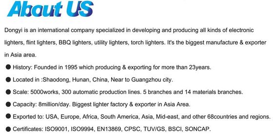 Küchenmuster US 0.01/Piece Dongyi Winddichtes Gasleuchter mit ISO99994 Dy-F001