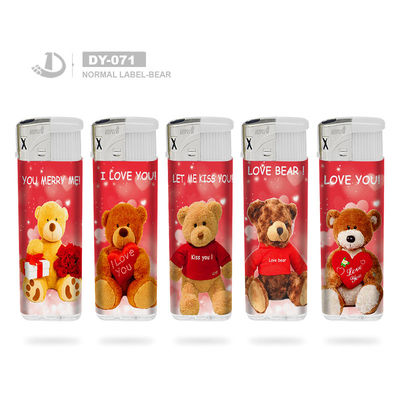Red Lovely Bear Taschenlampe Elektronischer wiederaufladbarer Zigarettengasanzünder mit Anpassung