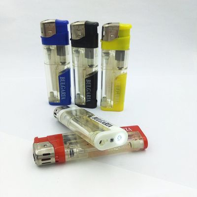 Fünffarbige weiße LED-Lampe Weichflamme Elektronische Zünder Gasfüllbare Zigarrenzünder