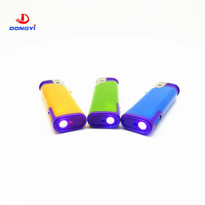 Taschenlampe DY-F003 mit LED-Lampe Turbo-Flamme Butangas Gas elektrische Windschutzleuchter