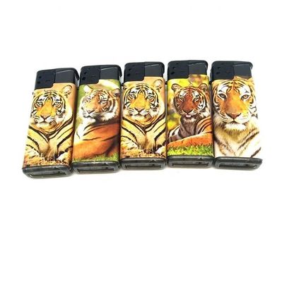 ISO9994-Standard Turbo Flamme Winddicht Gasleuchter mit Tiger Aufkleber