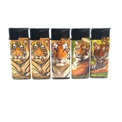 ISO9994-Standard Turbo Flamme Winddicht Gasleuchter mit Tiger Aufkleber